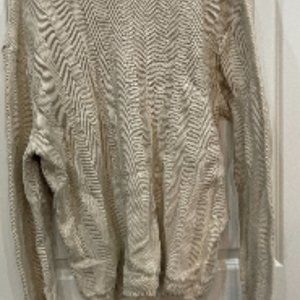 Men XL Tan Chaps Sweater Long
